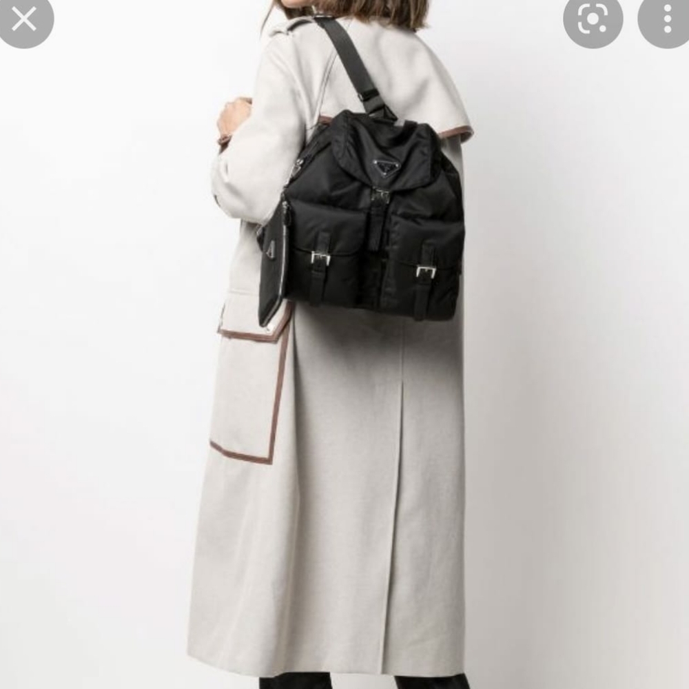 Prada Nylon Drawstring Backpack Black - Picture 4 of 10